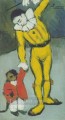 Payaso au singe 1901 Cubismo